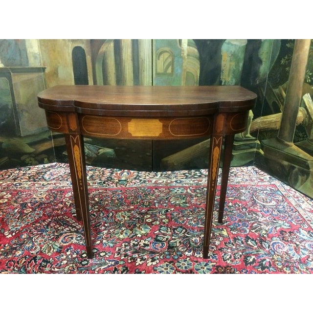 Vintage Games Table, Federal Style Games Table For Sale - Image 6 of 11