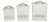 White Wooden and Metal Kitchen Canisters, France, 1950s, Set of 3 For Sale