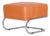 Bauhaus Stool in Chromed Steel and Leather by Robert Slezák, Czech, 1930s For Sale