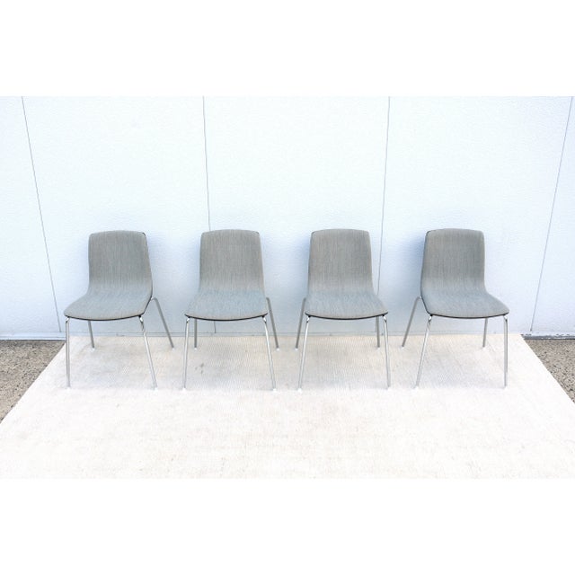 Arper Italian Modern Antti Kotilainen for Arper Aava Stackable Dining Chairs - Set of 4 For Sale - Image 4 of 12