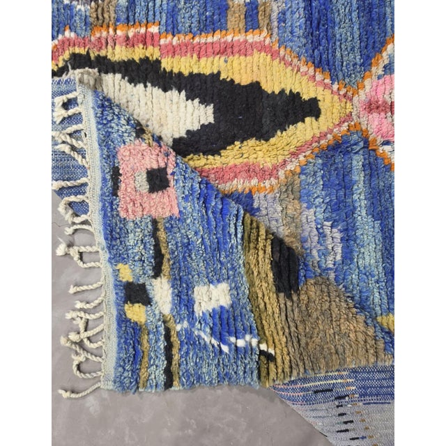 Tribal Handwoven Berber Wool Rug - 8.5 X 6.7 Ft For Sale - Image 3 of 8