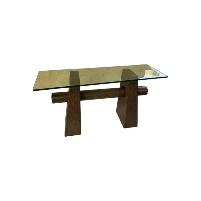 Modern 1970-80's Post Modern Sculptural Console Table For Sale - Image 3 of 10