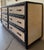 Faux Bamboo & Rattan British Colonial Style 6 Drawer Double Dresser For Sale In Miami - Image 6 of 9