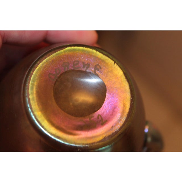 Art Deco Era 1930's Steuben Glassworks Gold Aurene Petite Picher For Sale - Image 10 of 10