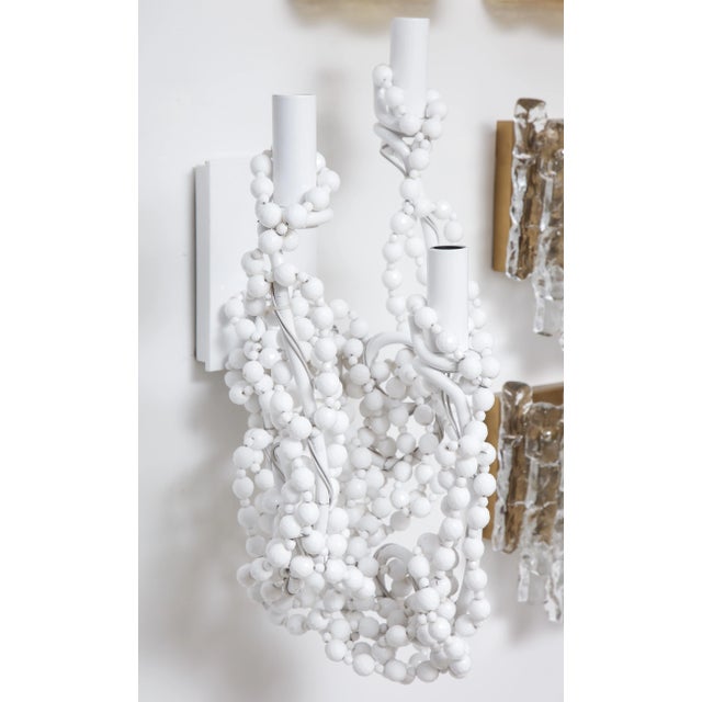 White "Coco" Wall Sconces by Brand Van Egmond - a Pair For Sale - Image 8 of 11