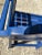 Vintage Royal Blue Lutyens Teak Child’s Garden Chair For Sale In New Orleans - Image 6 of 10