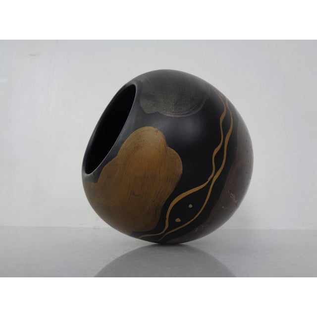 Studio Ceramic Ball Vase, Germany, 1970s For Sale - Image 11 of 18