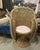Petite Vintage Wicker Peacock Chair and Cushion For Sale - Image 4 of 12