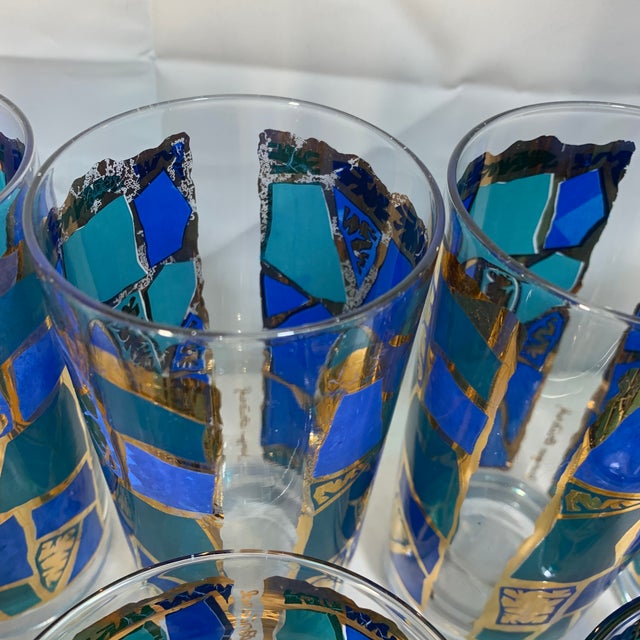 Metal 1960s Georges Briard "Europa" Pattern Barware, 14 Pieces For Sale - Image 7 of 11