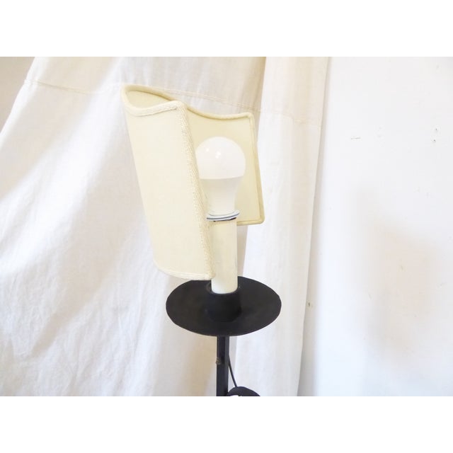 Vintage Iron Floor Lamp For Sale - Image 4 of 5