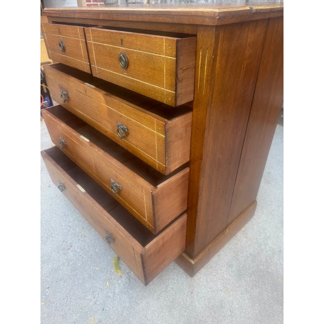 English Aesthetic Movement Walnut Chest of Drawers For Sale In Denver - Image 6 of 10
