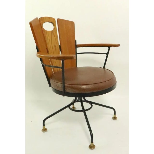 Metal Mid Century Dining Armchairs by Richard McCarthy - Set of 6 For Sale - Image 7 of 10