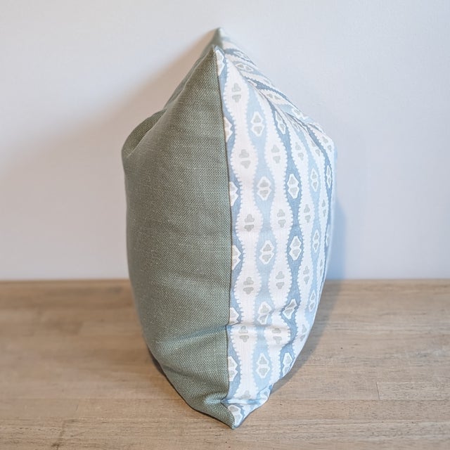 Lee Jofa Lee Jofa Elba Pillow in Chambray- Single For Sale - Image 4 of 6