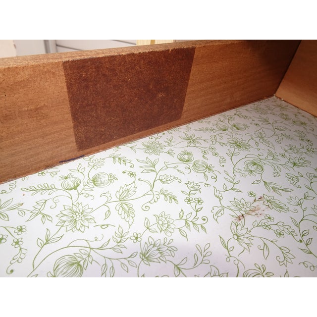 Dresser Vintage French Provincial Tallboy Dresser Lingerie Chest Brass Hardware #1 For Sale - Image 10 of 15