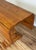 Vintage Solid Wood Tuscan Farmhouse Style Drop Leaf Trestle Table For Sale - Image 10 of 17