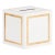 Ibiza Tissue Box - Gold For Sale