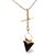 Mid-Century Modern Vintage Quartz Convertible Pendant/Ring on T-Bar Chain Necklace For Sale - Image 3 of 8
