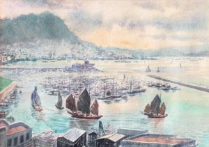 'View of Victoria Peak, Hong Kong' by George Marzan