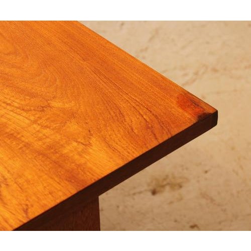 Mid-Century British Executive Teak Desk with Brass Handles, 1970s For Sale - Image 13 of 16