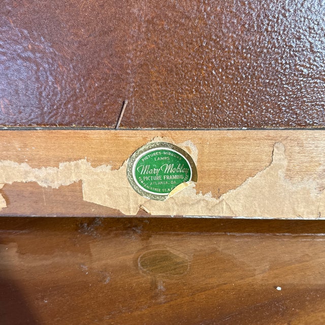 Blue 19th Century Italian Landscape Oil Painting ~ Framed Unknown Artist For Sale - Image 8 of 11