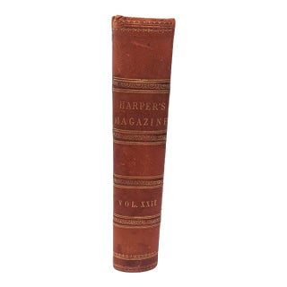 Antique Bound Volume XXII Harper's New Monthly Magazine 1860-1 Lincoln Civil War History For Sale