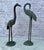 Gray Vintage Cast Metal Cranes, a Pair For Sale - Image 8 of 8