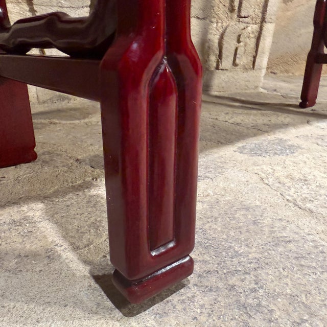 1950s Chinese Rosewood Intricately Carved Altar Console Foyer Table For Sale - Image 5 of 11