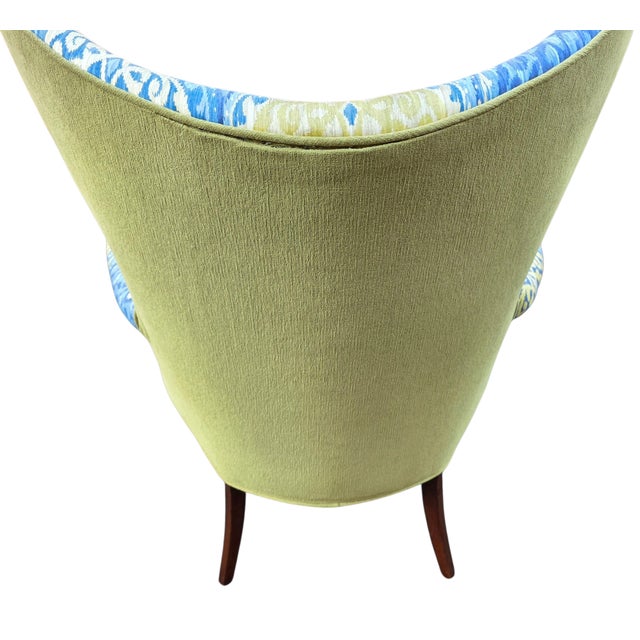 Wood Vintage Wing Chair For Sale - Image 7 of 7