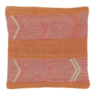 Sunset Chevron Wool Pillow For Sale