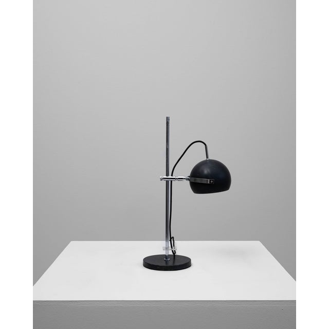 Metal 20th Century French Adjustable Metal Table Lamp For Sale - Image 7 of 18