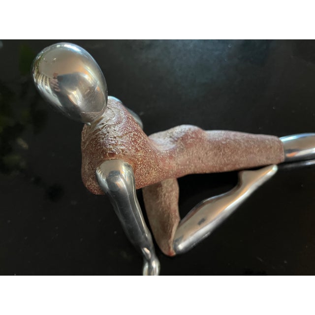 Mid-Century Modern Mid Century Modern Stylized Chrome Mannequin Figurine For Sale - Image 3 of 5