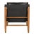 Noir NOIR Luther Chair, Ebony Black Leather For Sale - Image 4 of 7