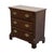 BAKER FURNITURE Solid Burled Walnut Traditional Chippendale Style 30" Three Drawer Nightstand 31.25" High 30" Wide 14"...