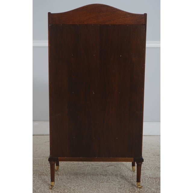 Madison Square 1 Drawer Inlaid Mahogany Bookcase For Sale - Image 15 of 15