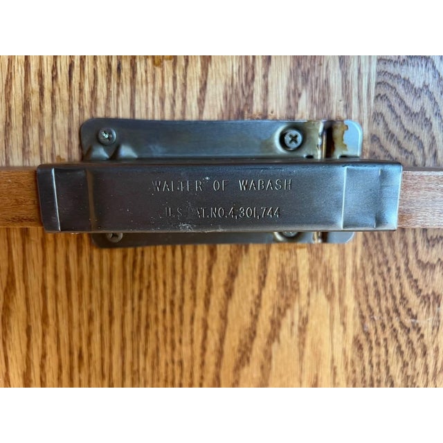 Tom Seely Furniture Shaker Style Solid Oak Dining Table and 8 Ladder Back Dining Chairs. - Set of 9 For Sale - Image 9 of 12