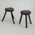 Rustic Hand-Crafted Wooden Stools, 1960s, Set of 2 For Sale - Image 11 of 18