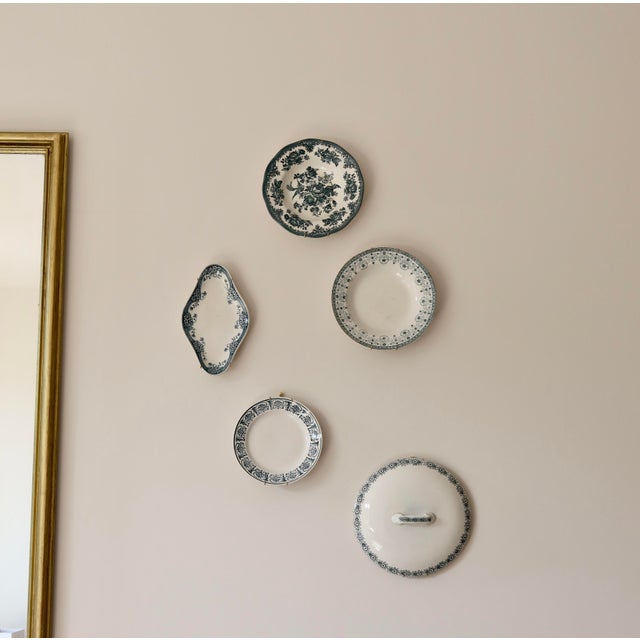 Rustic Vintage Wall Composition in Earthenware and Ceramic, 1950s, Set of 5 For Sale - Image 3 of 10