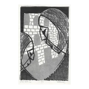 1960s Selma Bluestein New York City Etching