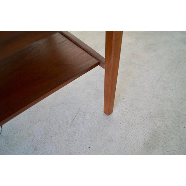 1960's Mid-Century Modern Walnut Side Table For Sale - Image 11 of 13
