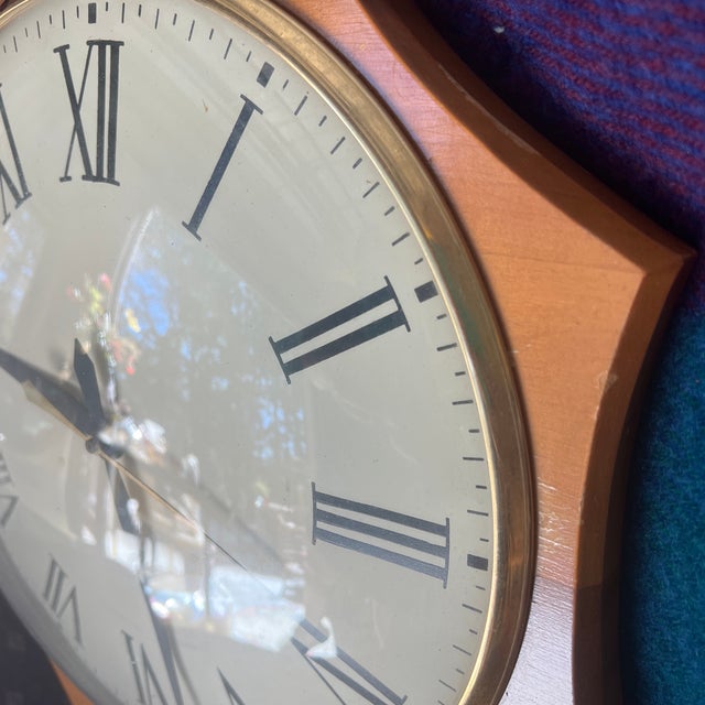 Up for consideration is a beautiful vintage United Clock Corp octagon electric wall clock. This would look lovely in your...