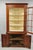 Late 19th Century Antique Colonial Primitive Cherry Wood Glass Front Corner China Cabinet Cupboard For Sale - Image 5 of 18