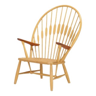 1940s Hans J. Wegner for Johannes Hansen Peacock Chair For Sale
