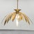 Chandelier from the 1970s. Brass frame. Good condition, minor signs of wear as shown in photos. Up to 250V (Europe/UK...