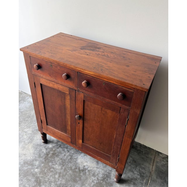 American Antique Pine Jelly Cabinet Circa Mid 19th C. For Sale - Image 4 of 8