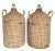 24" Made in Portugal, Antique European Rattan Carboy/Demijohn Bottles - a Pair For Sale - Image 4 of 4