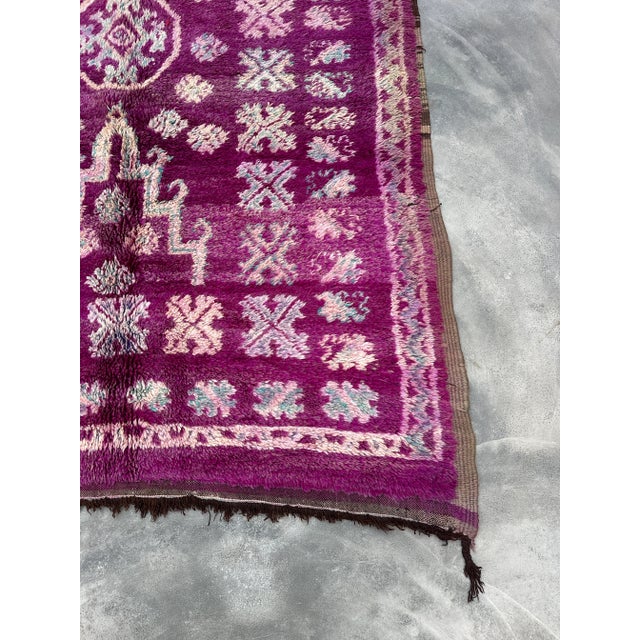 Moroccan Vintage Purple Rug - 6'5" X 10'7" Ft For Sale In Cleveland - Image 6 of 10