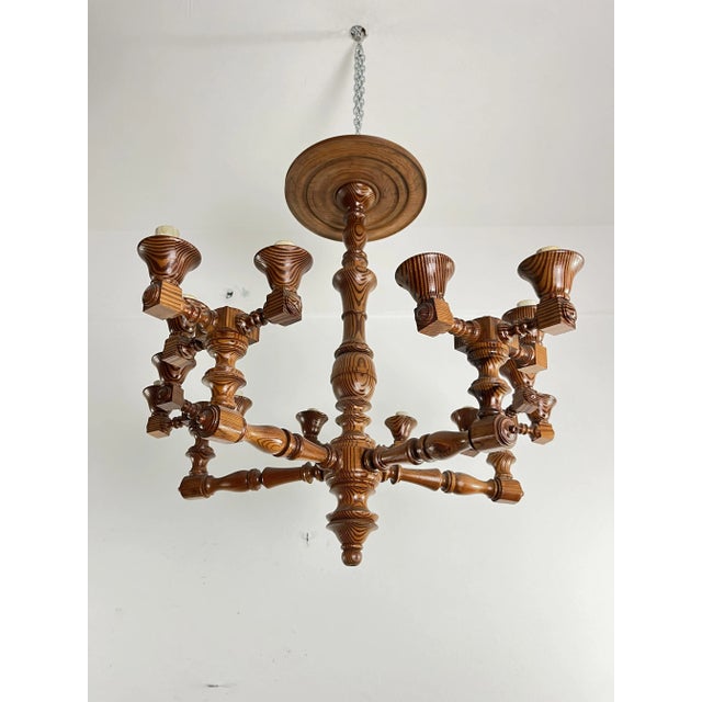 Mid-Century Swedish 15-Light Chandelier, 1960s For Sale - Image 9 of 9