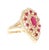 3.38 Carat Natural Ruby Diamond 14 Karat Yellow Gold Cocktail Ring A real statement piece - 3.38 Carat Ruby and Diamond...