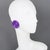 Purple David Spada Modernist Purple Coiled Aluminum Clip Earrings For Sale - Image 8 of 8