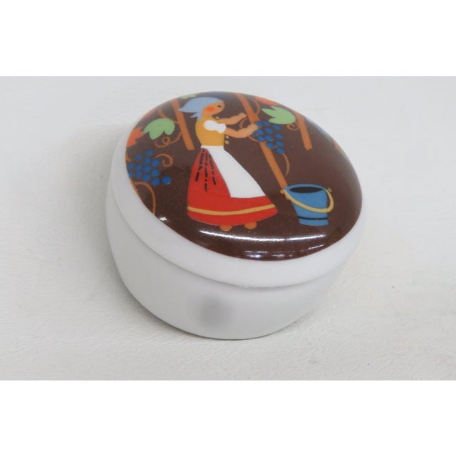Reutter Porzellan W Germany Lidded Trinket Jewelry Box Furstenhofer Grapes 4766b For Sale - Image 11 of 13